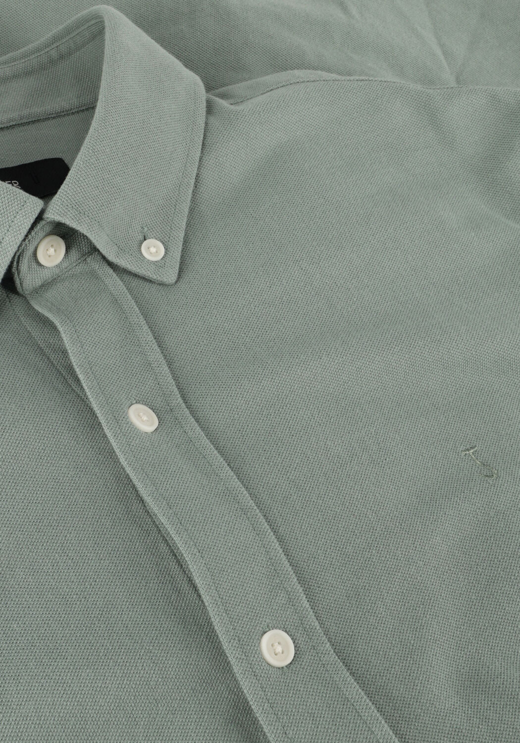 Groene BUTCHER OF BLUE Overshirt ROBBINS CLEAN PIQUE SHIRT - large