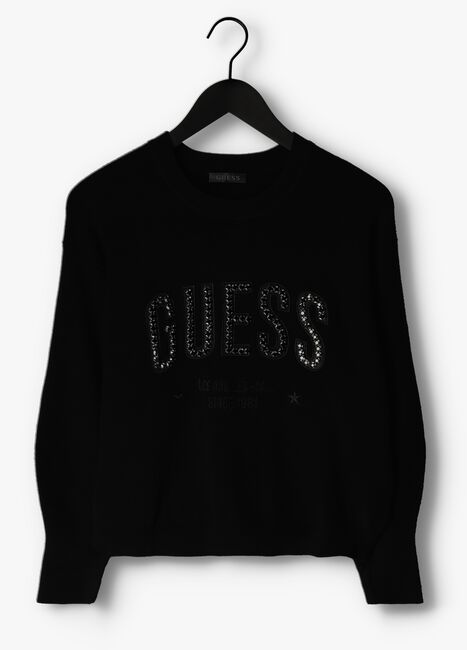 Zwarte GUESS Sweater ESTELLE RN LS SWTR - large