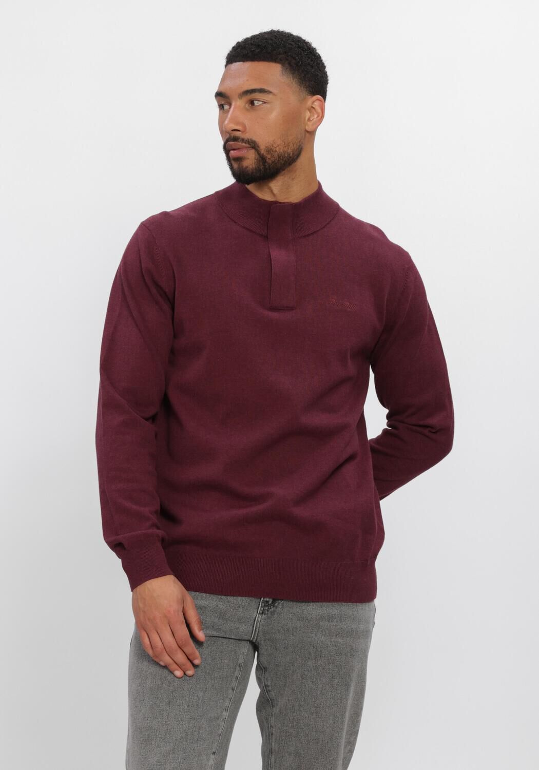 Bordeaux PURE PATH Trui LIGHT WEIGHT HIDDEN HALF-ZIP - large