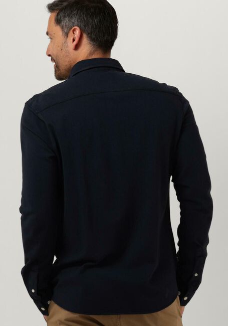 Blauwe BUTCHER OF BLUE Overshirt ROBBINS CLEAN PIQUE SHIRT - large