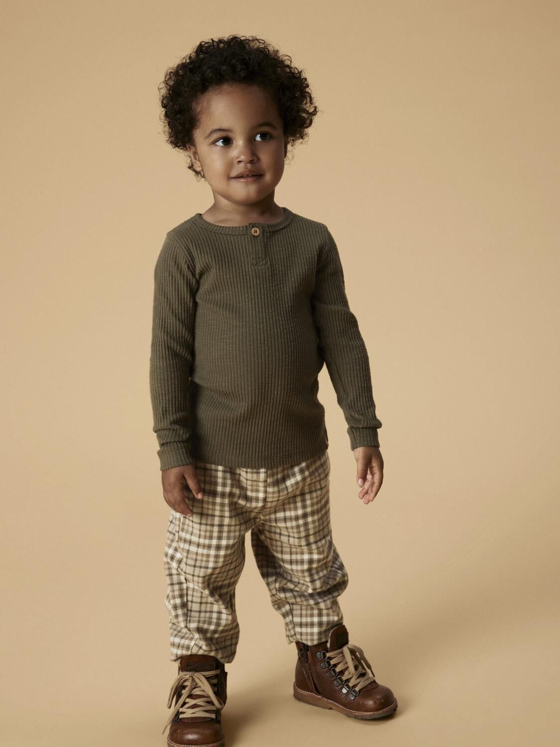 Beige LIL' ATELIER Broeken NMMREBEL BAGGY PANT LIL - large