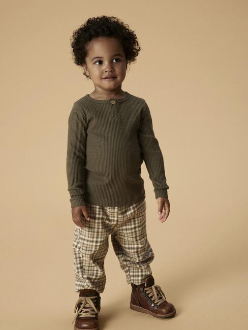 Beige LIL' ATELIER Broeken NMMREBEL BAGGY PANT LIL - large