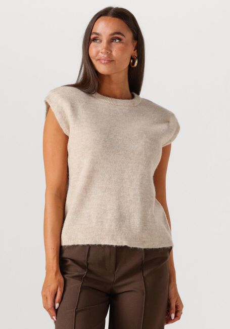 Ecru SELECTED WOMEN Trui SLFLULU SL KNIT VEST - large