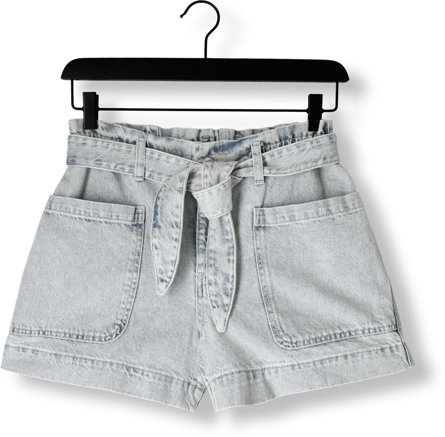 CATWALK JUNKIE Dames Broeken Denim Short With Elastic Waistband Lichtblauw