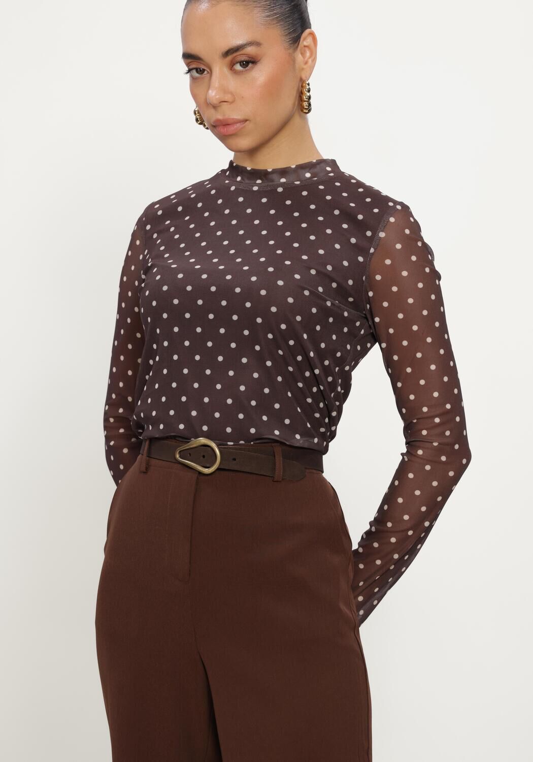 Bruine YDENCE Top TOP BAILEY - large