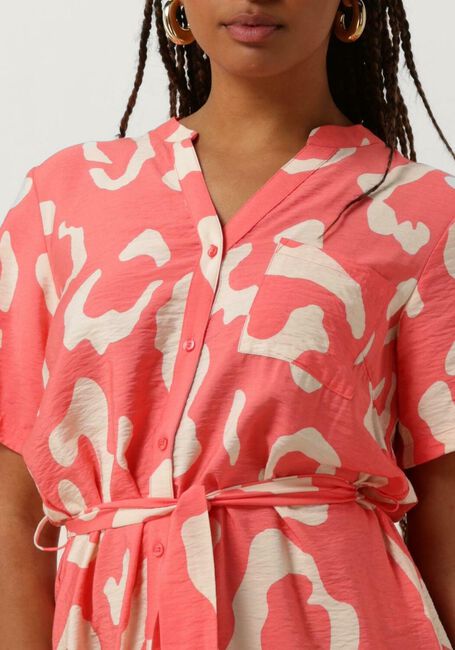 Oranje OBJECT Mini jurk OBJJACIRA S/S SHIRT DRESS NOOS - large