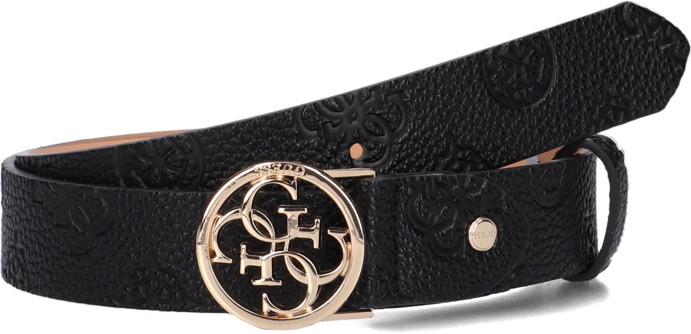 Guess Zwarte Izzy Riem met Gouden Gesp Black Dames