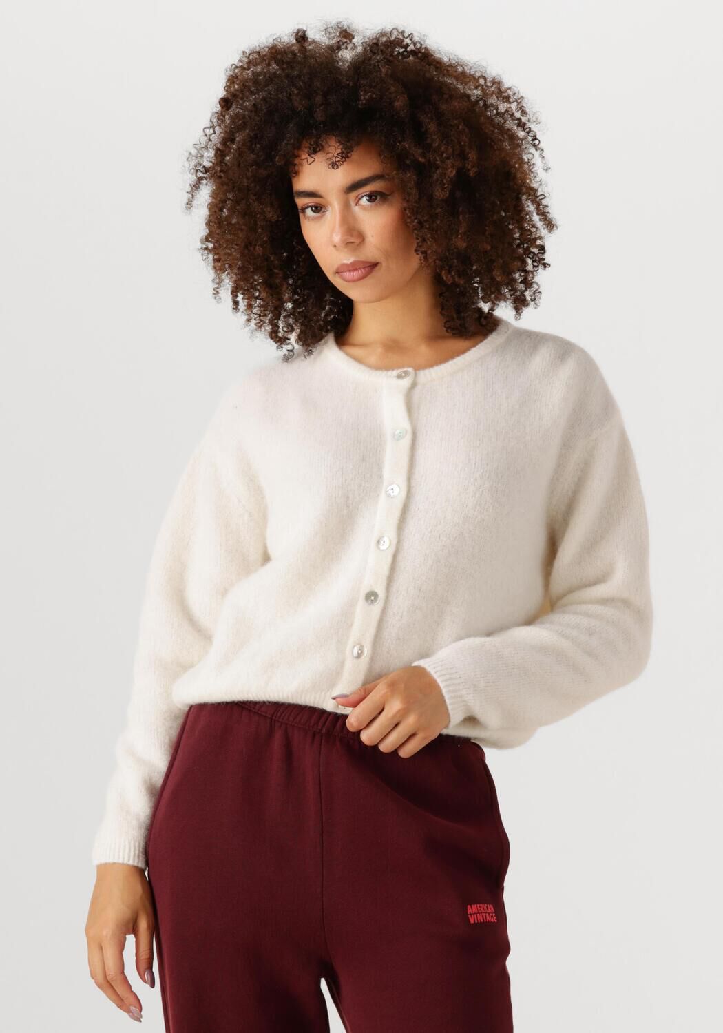 AMERICAN VINTAGE Dames Truien & Vesten Vitow Cardigan Gebroken Wit