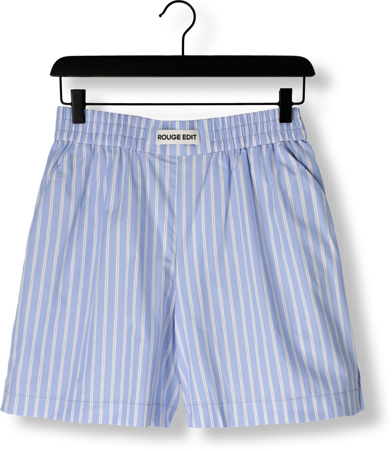 ROUGE EDIT Dames Broeken Roushona Hw Wf Shorts Lichtblauw