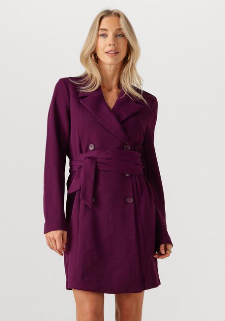 Paarse POM AMSTERDAM Mini jurk DRESS - PLUM - large