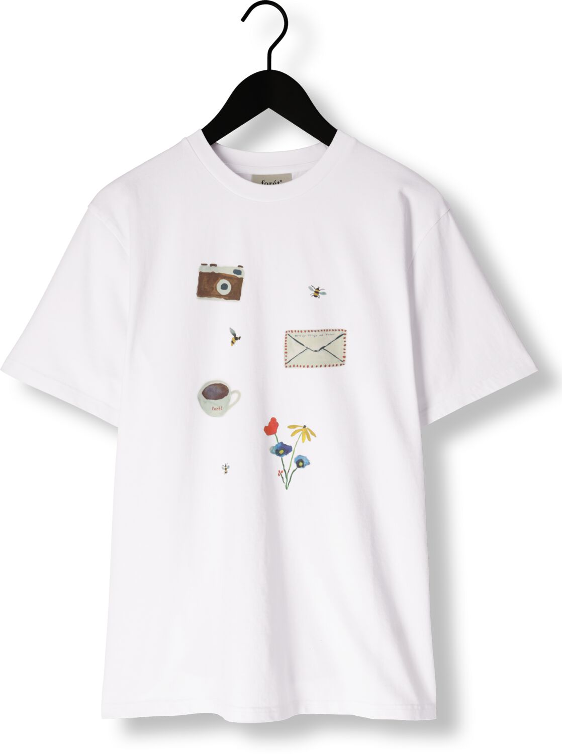 FORÉT Forét Heren Polo's & T-shirts Things T-shirt Wit