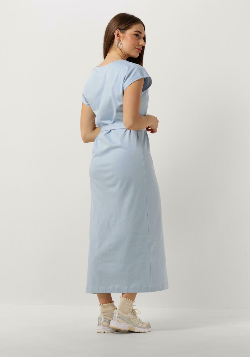 SELECTED FEMME Dames Jurken Slfessential Sl V-neck Ankle Dress Noos Lichtblauw