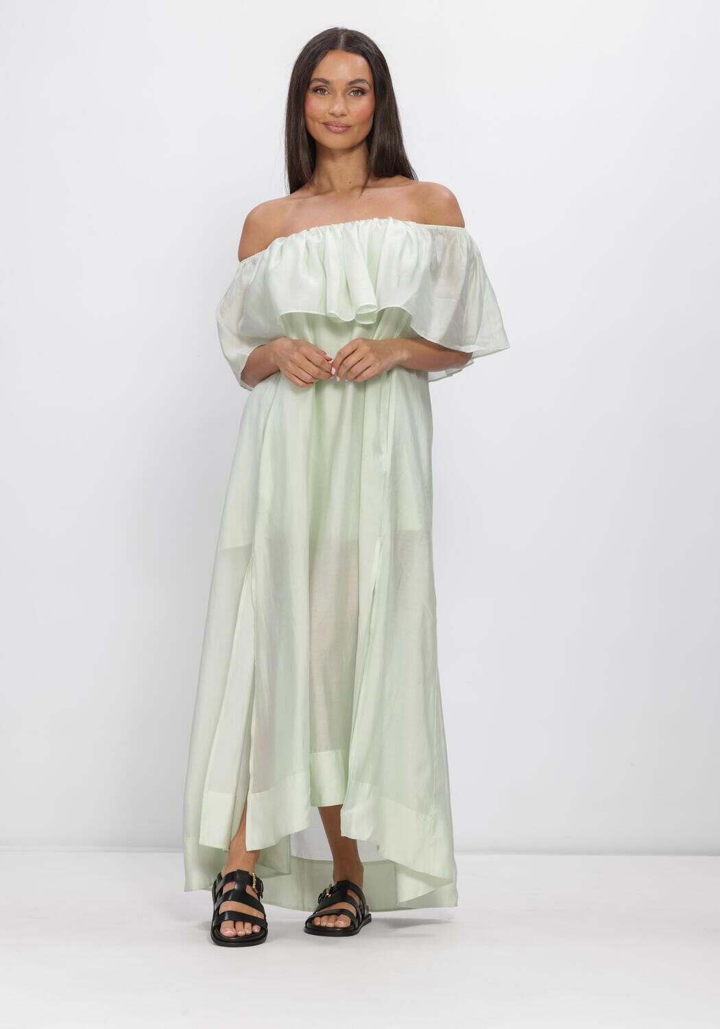 Groene COPENHAGEN MUSE Midi jurk CMMOLLY-DRESS - large