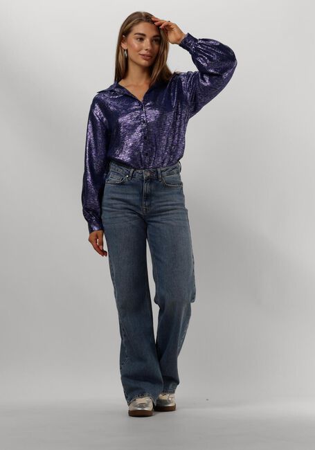 Paarse POM AMSTERDAM Blouses VIOLET FESTIVE BLUE - large