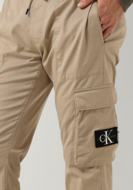 Taupe CALVIN KLEIN Cargobroeken SKINNY WASHED CARGO PANT - large