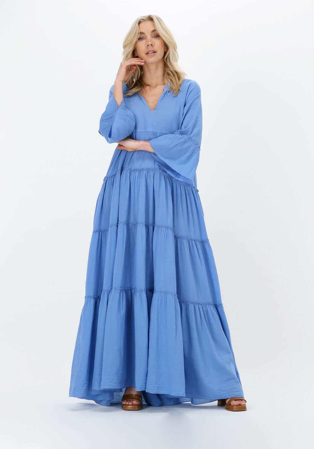 Maxi jurk lichtblauw sales