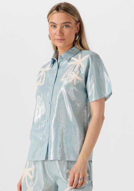 Lichtblauwe LOUIZON Blouses BODERICK - large