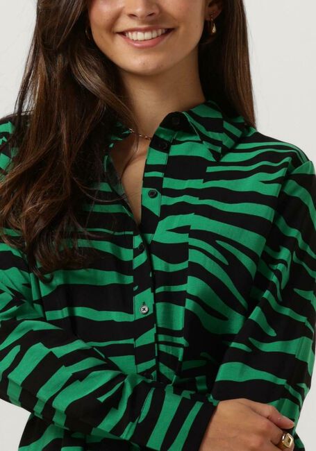 Groene OBJECT Midi jurk OBJCIRA L/S SHIRT DRESS 129 - large