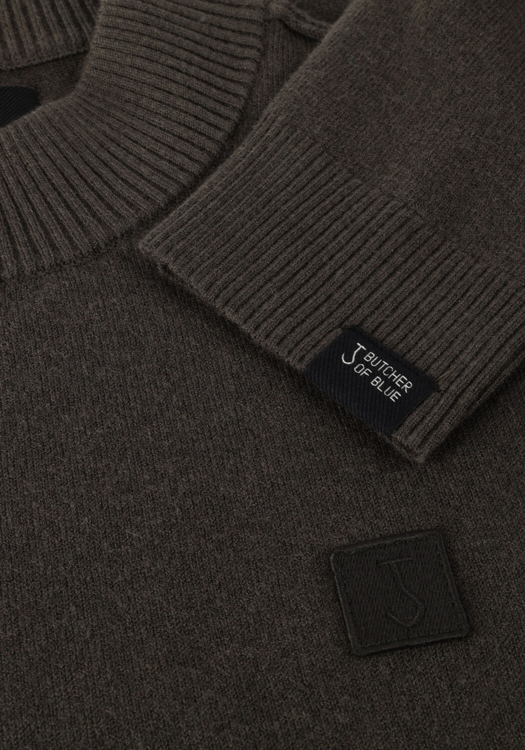 Bruine BUTCHER OF BLUE Trui CLIFDEN MOCK - large