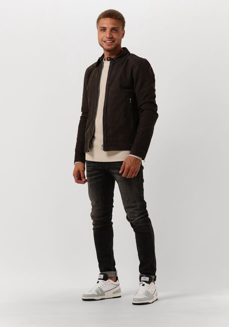 Olijf GOOSECRAFT Leren jas ROD JACKET - large