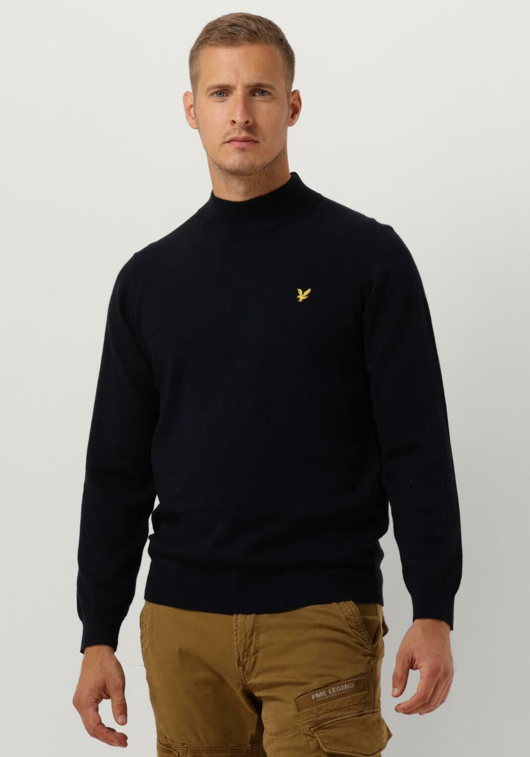 LYLE & SCOTT Heren Truien & Vesten Roll Neck Jumper Donkerblauw