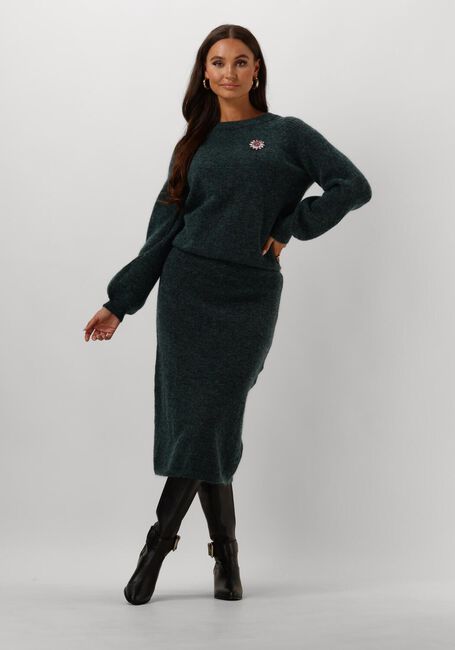 Groene POM AMSTERDAM Midirok SKIRT - TEAL GREEN - large