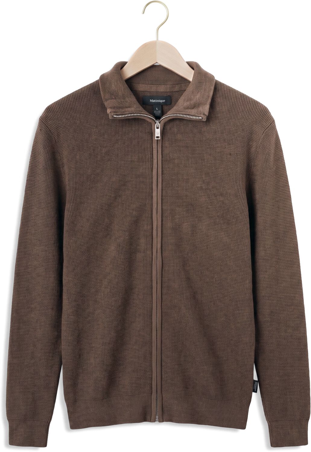 MATINIQUE Heren Truien & Vesten Malagoon Cardigan Bruin