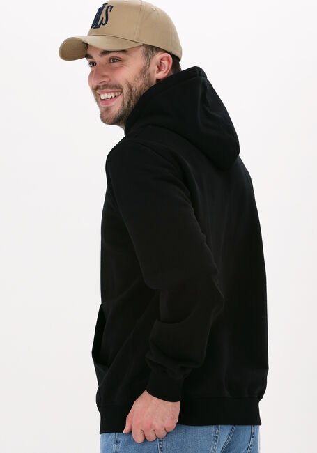 Zwarte BLS HAFNIA Sweater MINI OUTLINE LOGO HOODIE - large