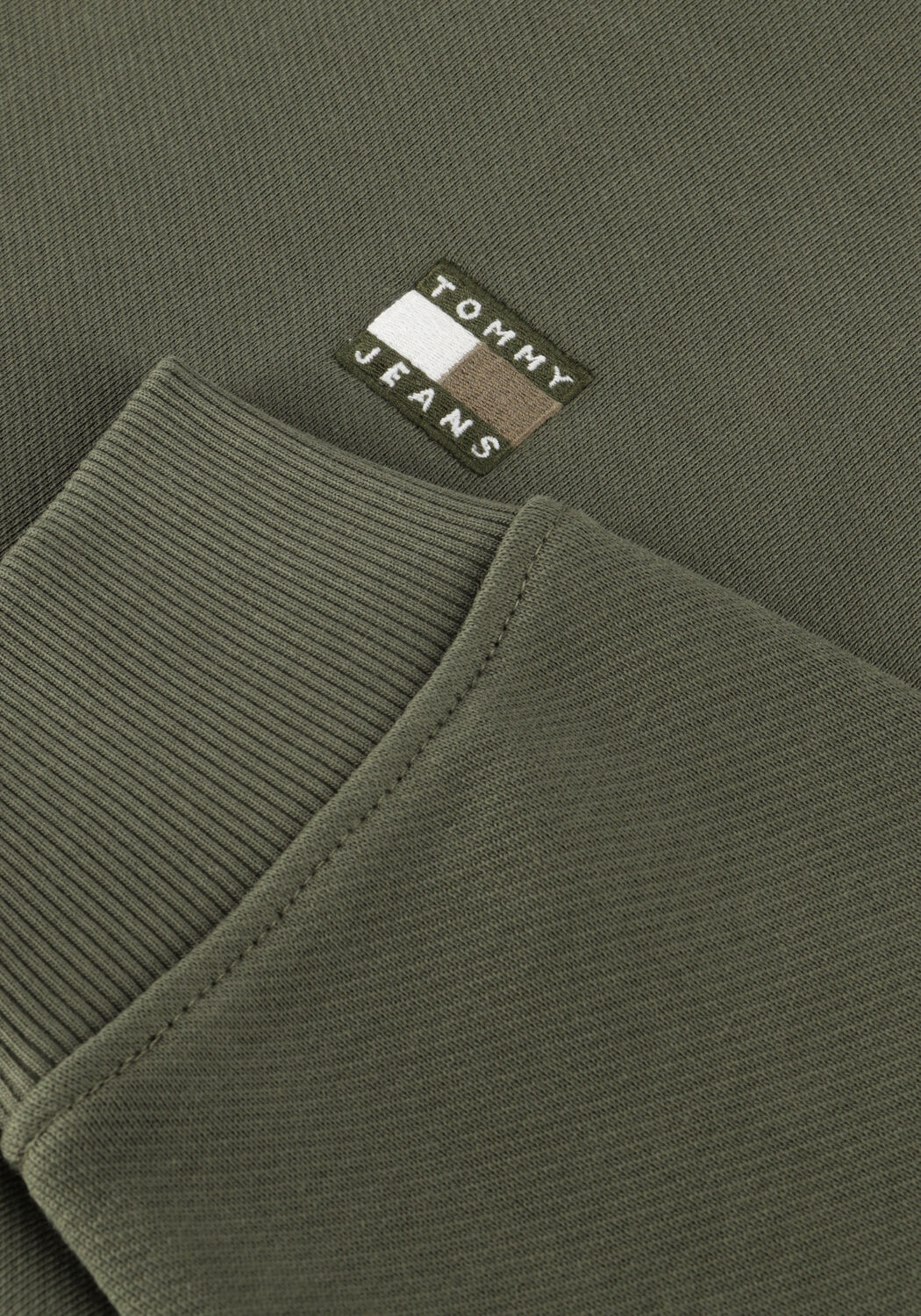 Donkergroene TOMMY JEANS Trui TJM REG BADGE CREW EXT - large