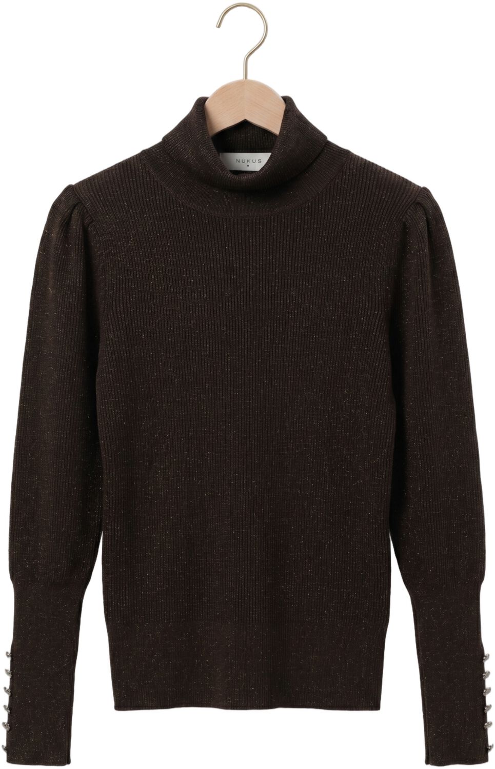 NUKUS Dames Truien & Vesten Sylvia Pullover Lurex Bruin