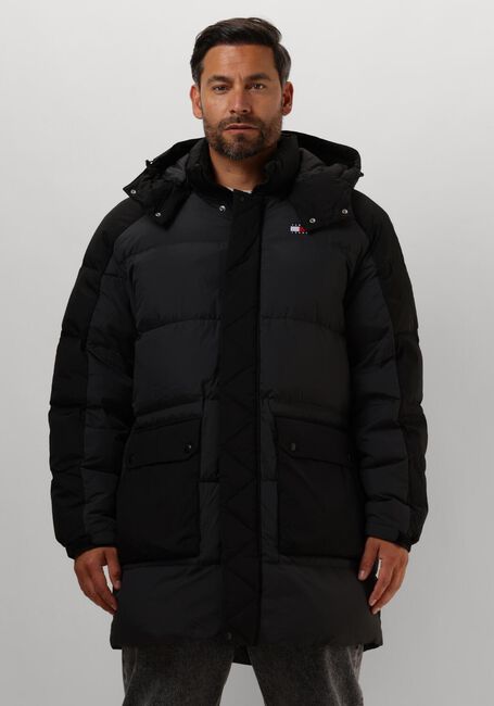 Zwarte TOMMY JEANS Gewatteerde jas TJM TWO TONE PARKA - large