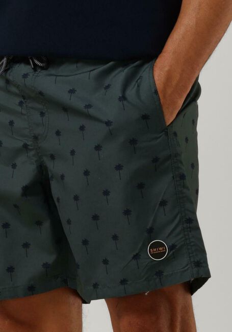 Groene SHIWI Zwembroeken MEN SWIMSHORT SCRATCHED SHIWI PALM - large