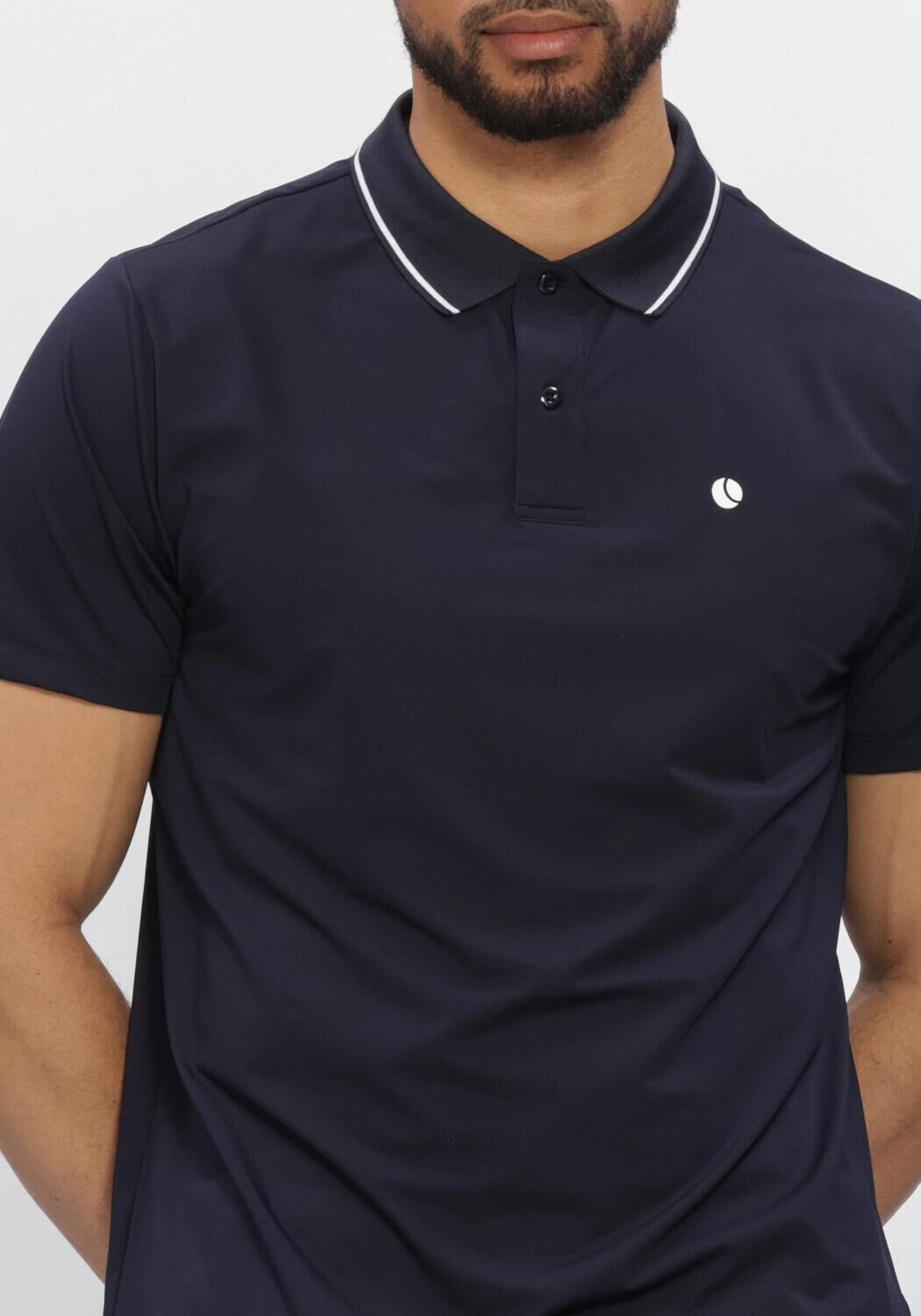 Donkerblauwe BJORN BORG Sportpolo's ACE POLO SHIRT - large