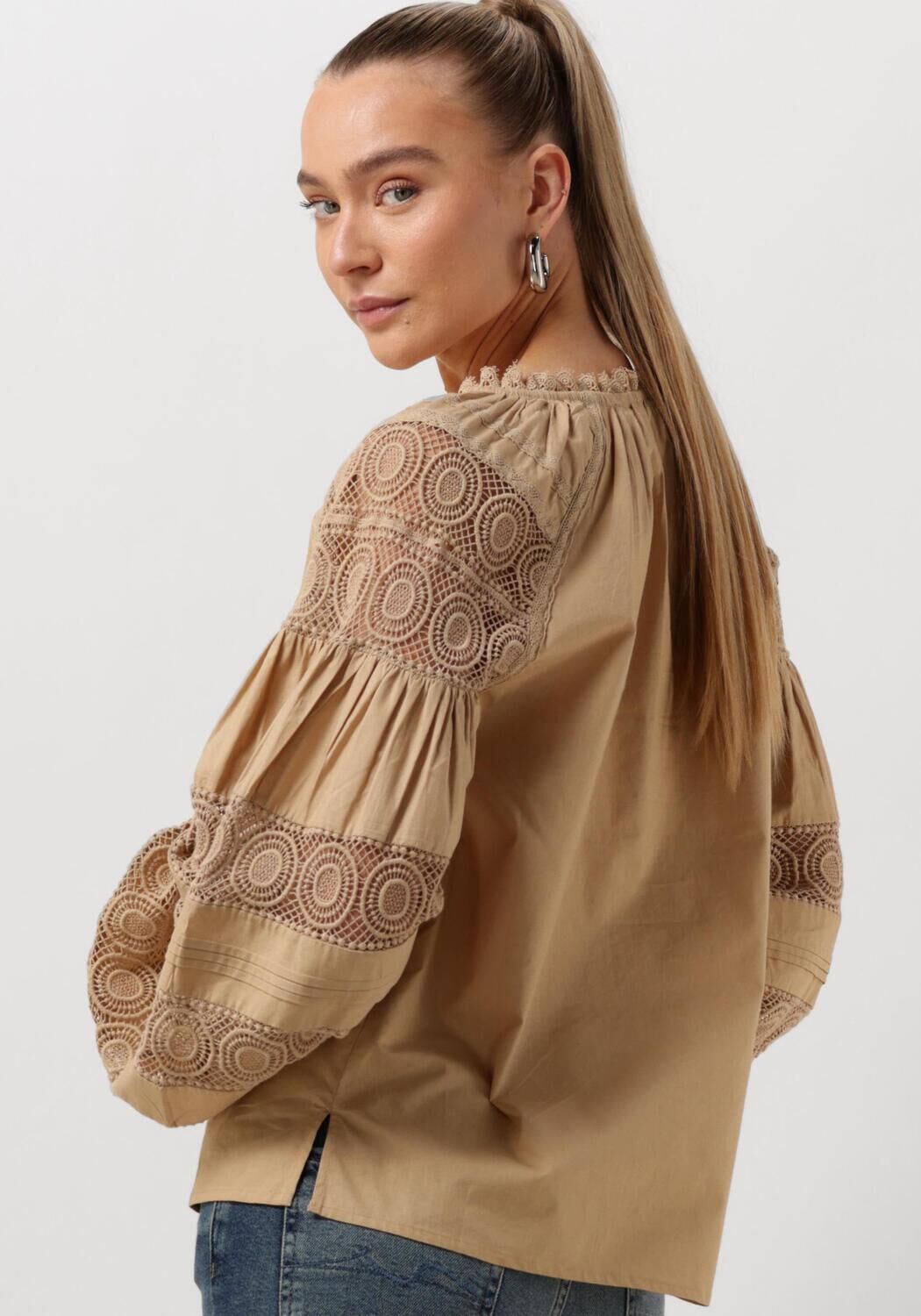 IBANA Dames Blouses Tasmia Bruin