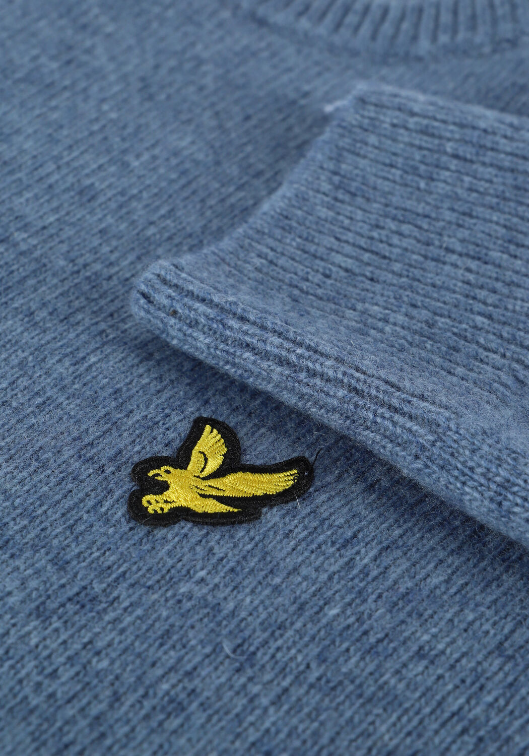 Blauwe LYLE & SCOTT Trui CREW NECK LAMBSWOOL BLEND JUMP - large