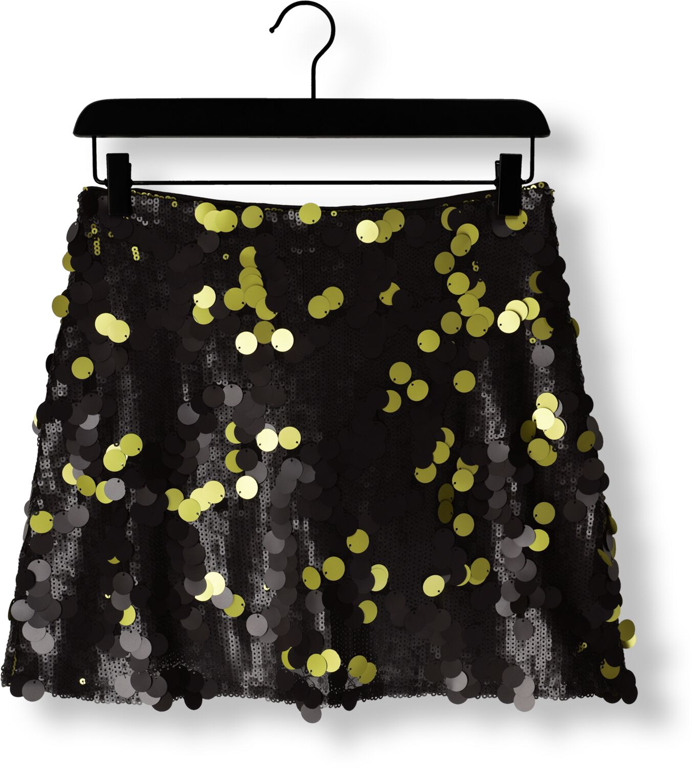 COLOURFUL REBEL Dames Rokken Jilly Sequins Skirt Zwart