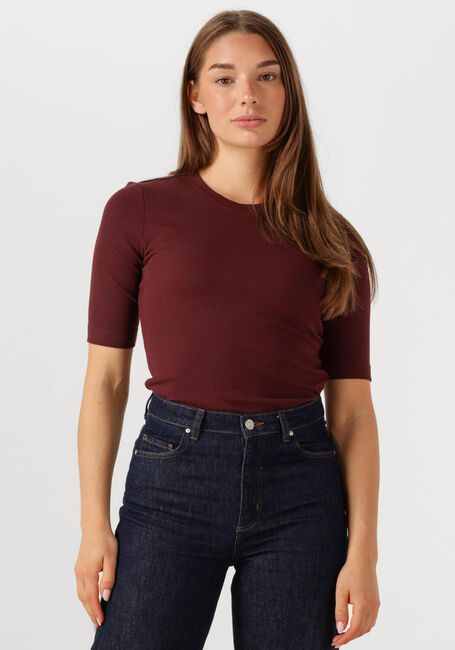 Bruine ROUGE EDIT T-shirt ROUHELENA 2/4 O-NECK TEE - large