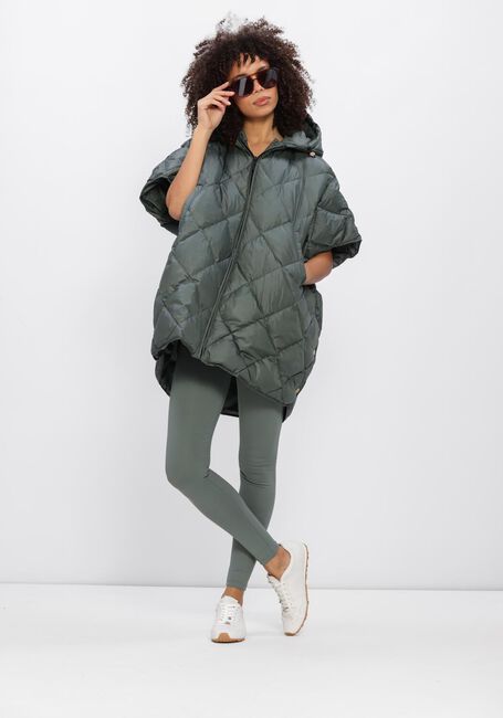 Groene DEBLON SPORTS Gewatteerde jas CARICE CAPE - large