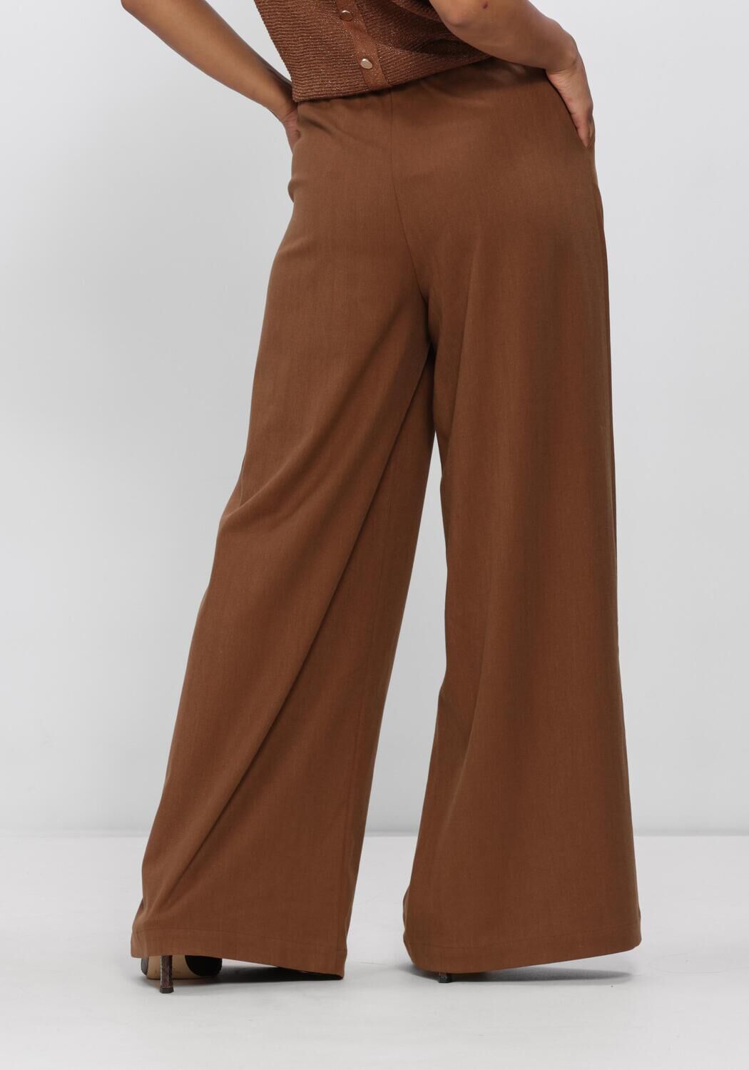 Bruine NUKUS Wijde broek BODINE PANTS - large