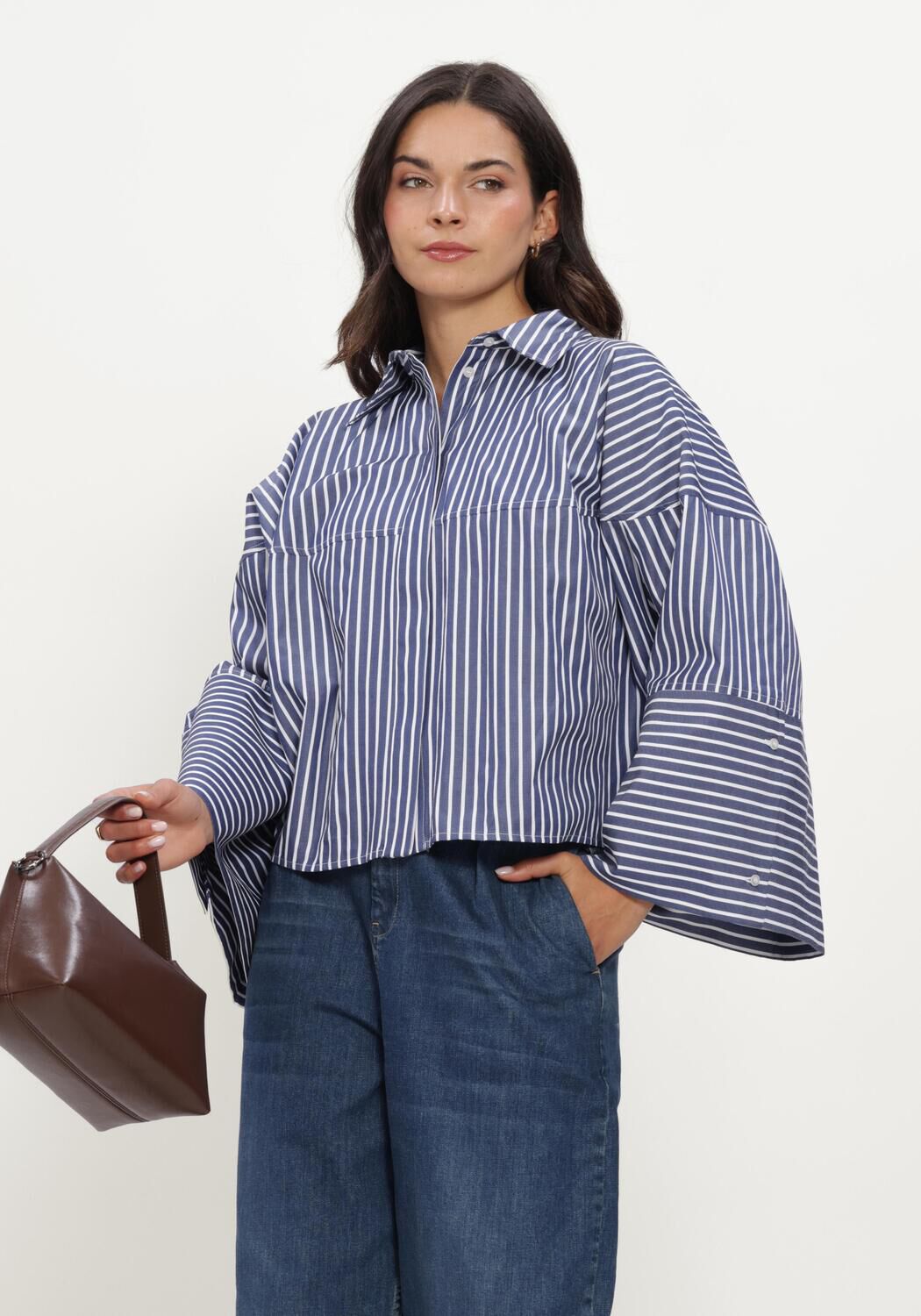 Blauwe EST'SEVEN Blouses VARISSA BLOUSE - large