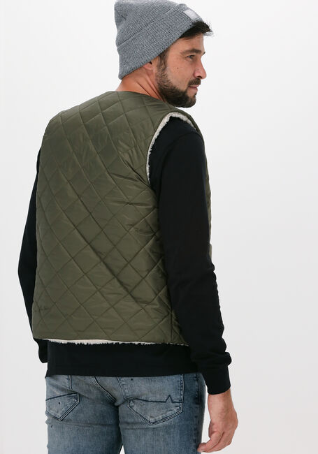 Groene FORÉT Bodywarmer REFLECT REVERSIBLE FLEECE VEST - large