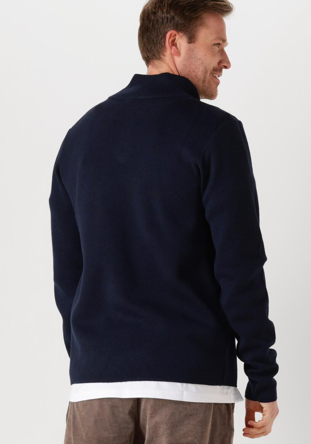 THE GOODPEOPLE Heren Truien & Vesten Kamark Donkerblauw