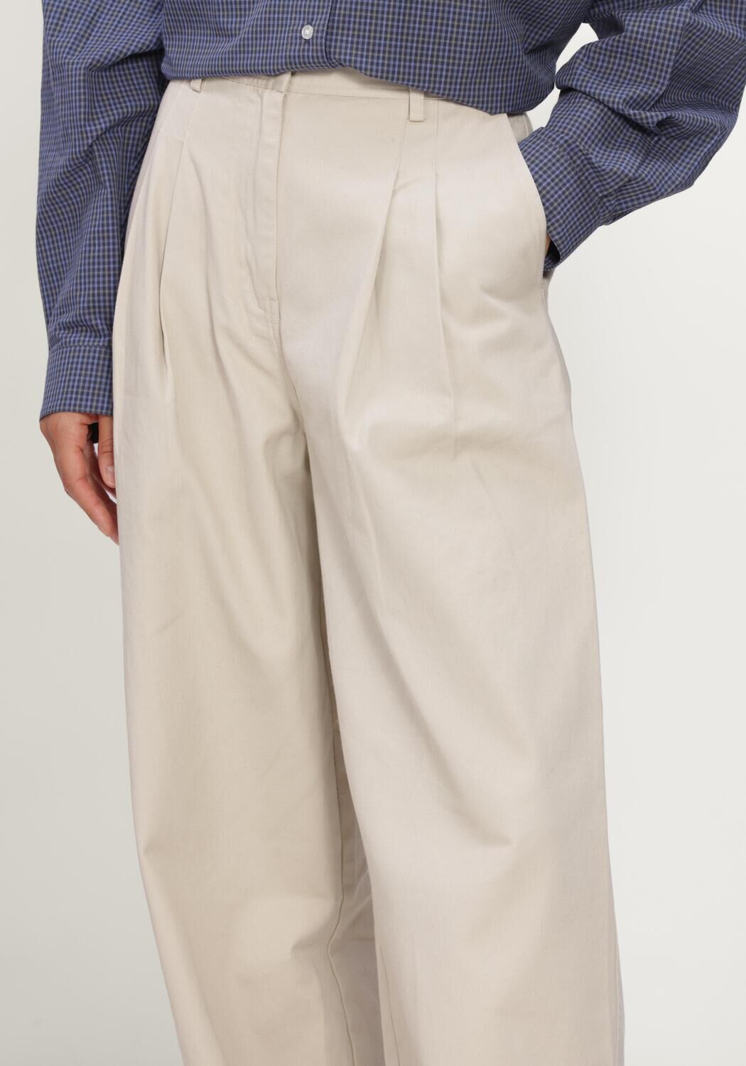 Beige BOII STUDIOS Wijde broek JULIE - large