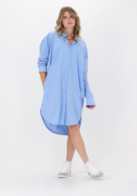 Blauwe 10DAYS Mini jurk SHIRT DRESS - large