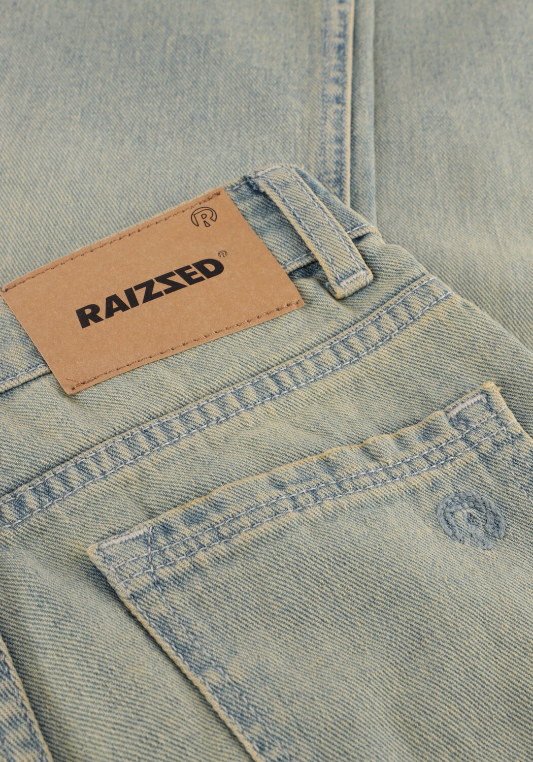 Lichtblauwe RAIZZED Wide jeans HANOI - large