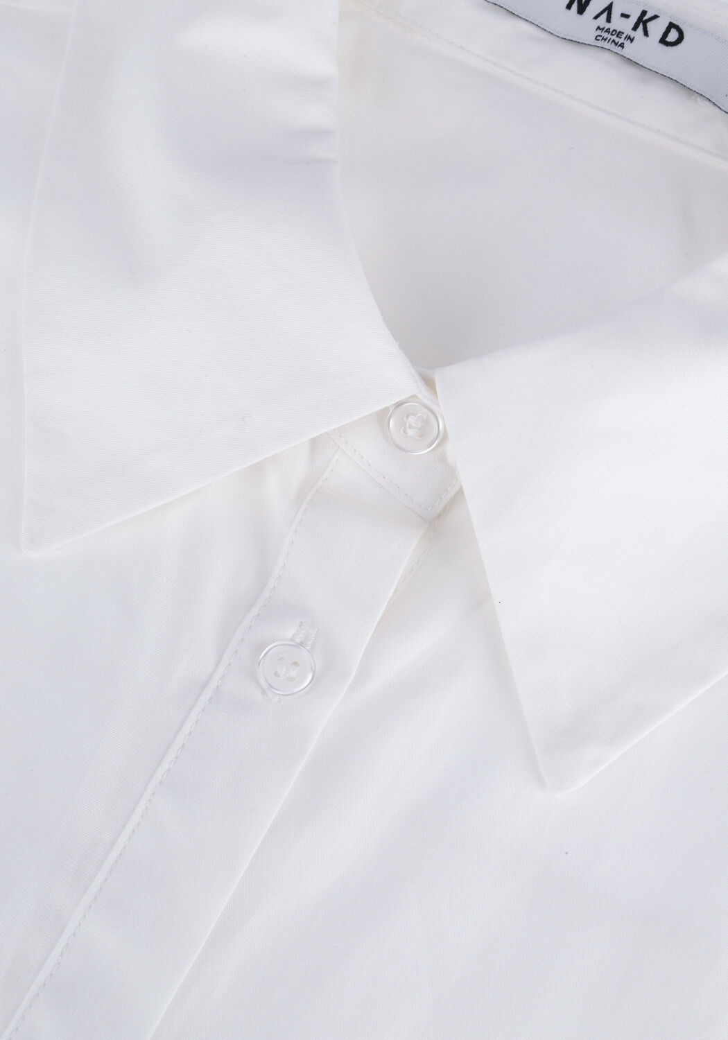 Witte NA-KD Top FRONT KNOT SLEEVELESS SHIRT - large