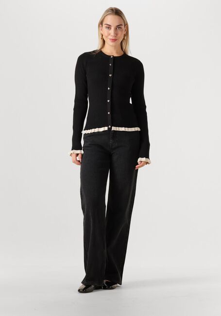 Zwarte Y.A.S. Vest YASFLOMA LS KNIT PULLOVER - large