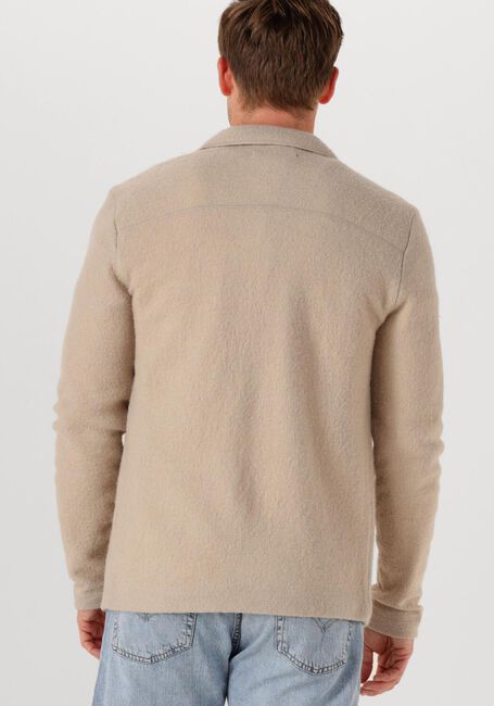 Beige SELECTED MEN Overshirt SLHNEALY LS KNIT WORKWEAR CARDIGAN - large