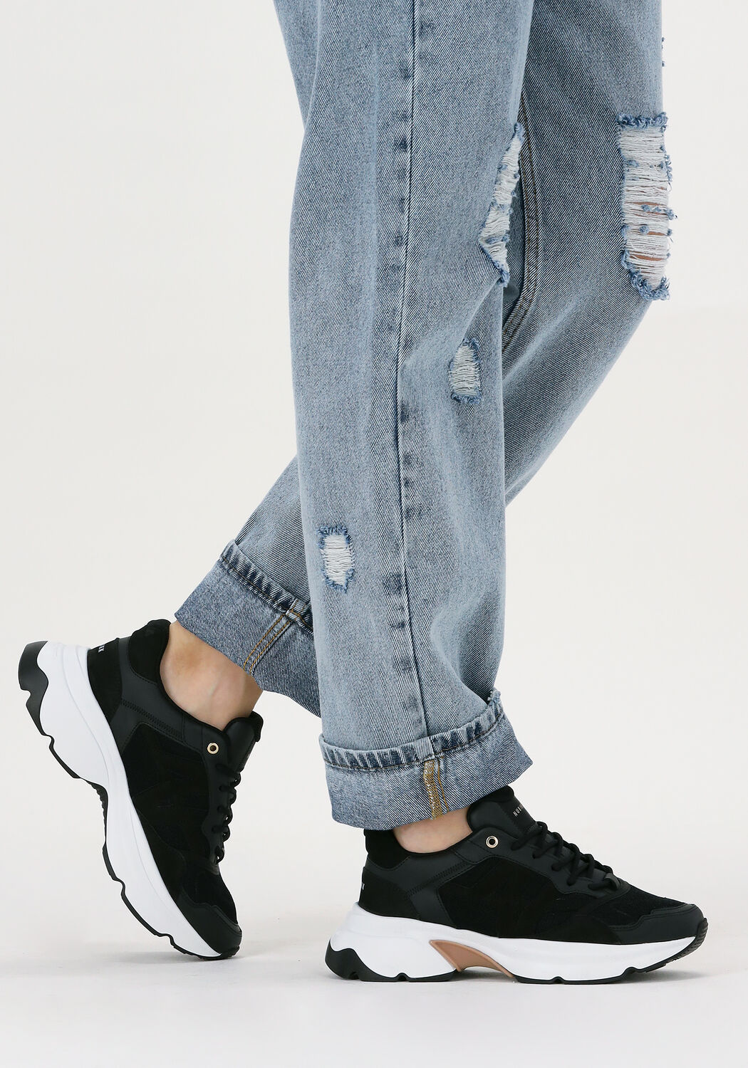 Zwarte NUBIKK Sneakers YEYE SUEDE WMN | Omoda