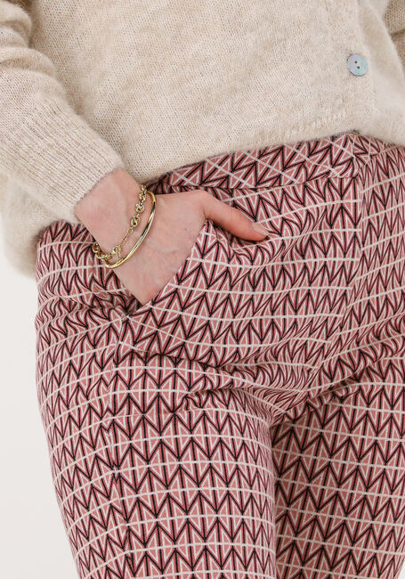 Oranje SUMMUM Flared broek TROUSER GRAPHIC JACQUARD - large